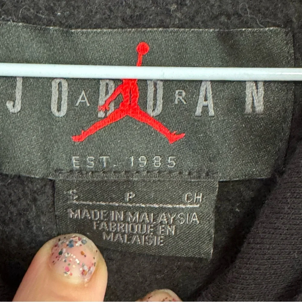 Air Jordan Black Hoodie with Air Logo Small